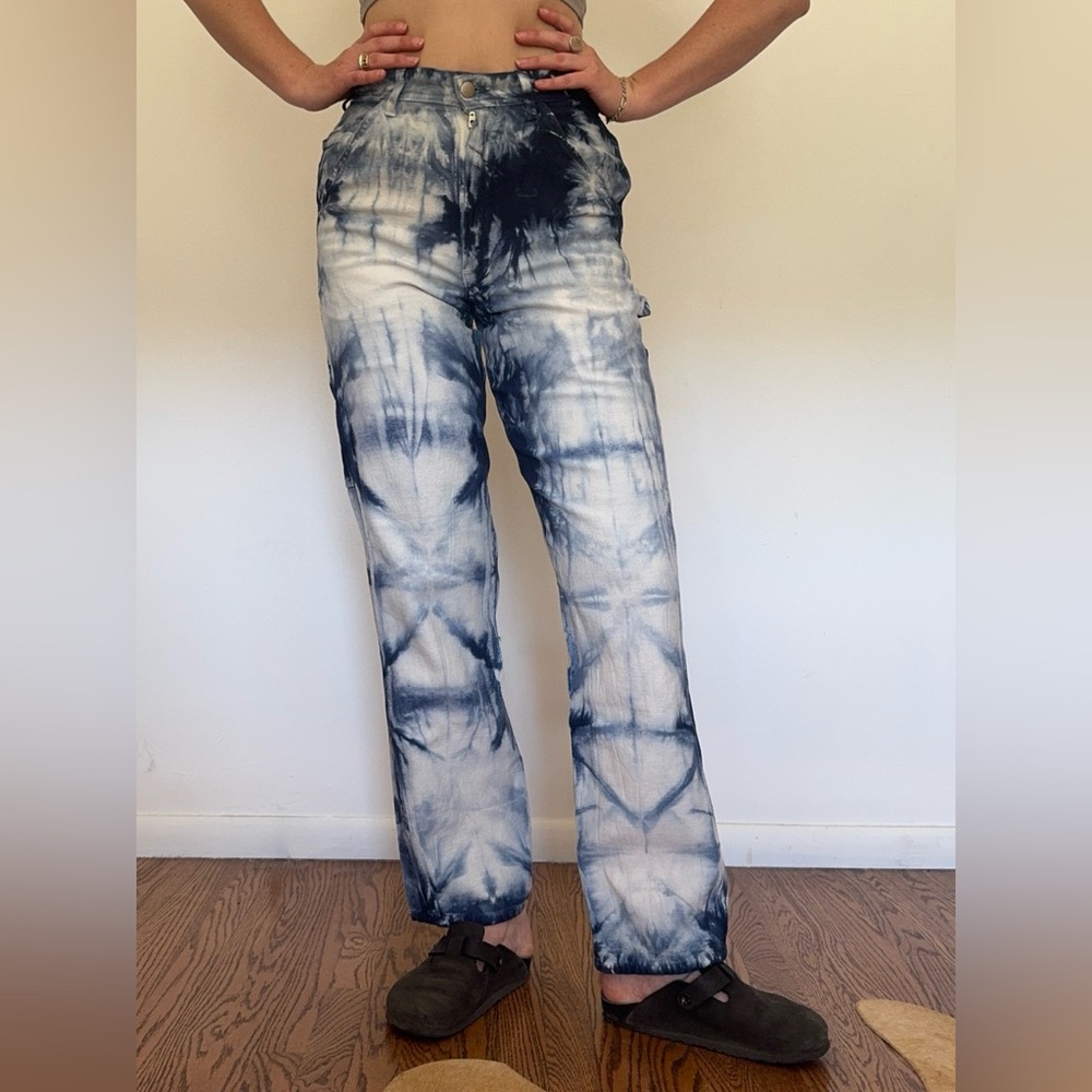 Indigo Tie-Dye Pants